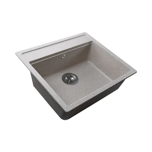 Гранитная мойка Globus Lux Volta миндаль 570x510 мм А0008, Терра - фото 2