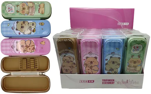 Пенал-косметичка с держателем Капибара, 75-А (в ассортименте) - фото 2