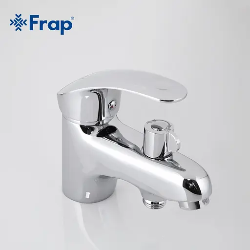 Змішувач для умивальника з гігієнічним душем шпилька 40 Frap 1/10, Хром F1221 - фото 7