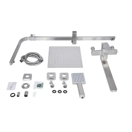 Душова система універсальна Lidz Kubis 1033 на три споживача (з виливом) (k35) LDKUB1033NKS46110 Nickel, Нержавіюча сталь - фото 9