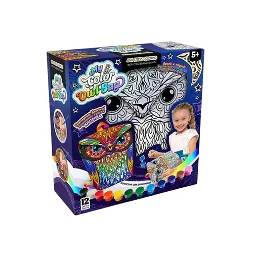 Набір для креативної творчості Danko Toys My Color Owl-Bag рюкзачок Сова