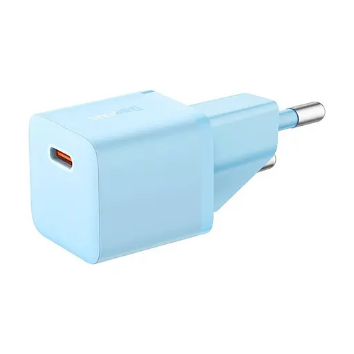 Зарядний пристрій Baseus GaN 5 Fast Charger (mini) 20 W (CCGN050103) 1 Type-C блакитне - фото 5