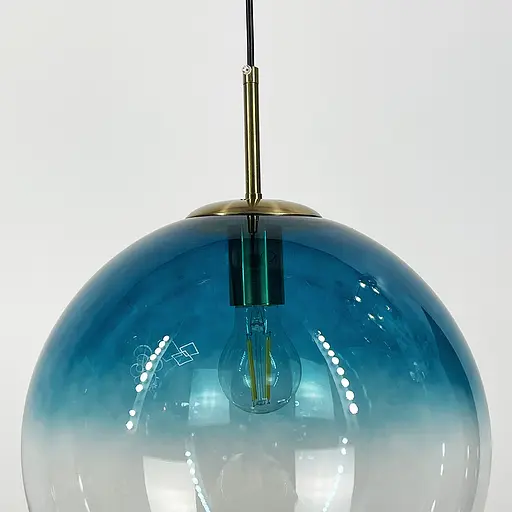 Підвіс зі скляним плафоном з градієнтом блакитного Ø 30 см | Арт. AA 321-300 Blue | Line F - фото 2