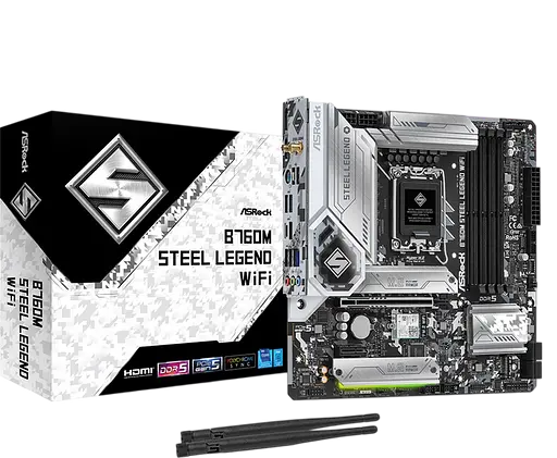Материнская плата ASRock B760M Steel Legend Wi-Fi LGA 1700 (B760M Steel Legend WiFi)