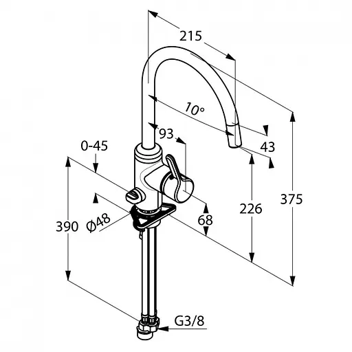 Смеситель для кухни на две воды Multi Kludi Bingo Star 428360578 - фото 2