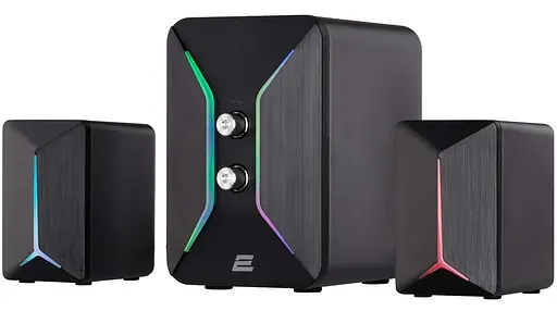 Акустическая система 2E 2.1 PCS301 RGB USB Black (2E-PCS301BK) - фото 1