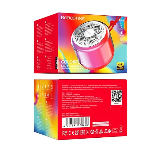 Портативна колонка BOROFONE BR28 Grey - фото 4
