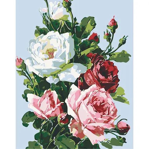 Картина за номерами "Трояндова грація" 504035-NC 40х50 см