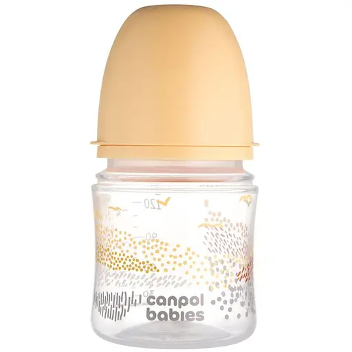 Бутылка Canpol babies Easystart Mountains антиколиковая с широким отверстием 120 мл бежевая (35/242_bei)