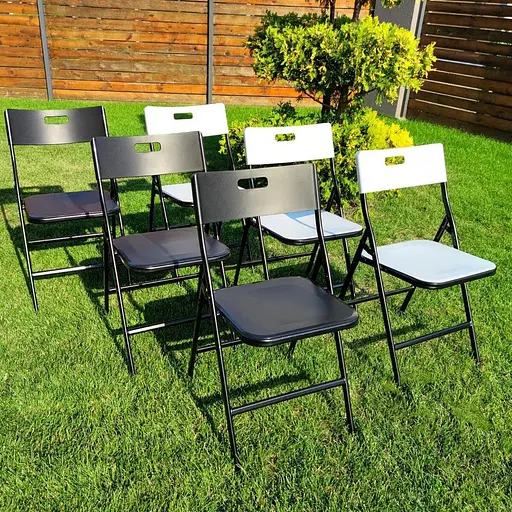 Складной стул 46х42.5х86 см черный SW-00001611 - фото 9