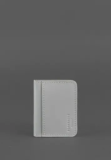 Кожаная обложка для ID-паспорта и водительского заседания 4.0 Серая - фото 4