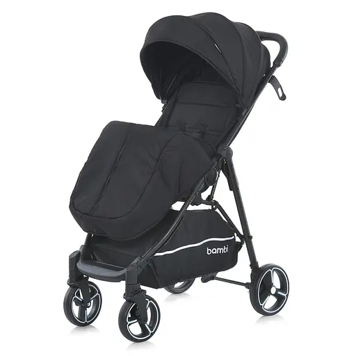 Прогулочная коляска-книга Bambi M 4249-2 Black Matt - фото 2