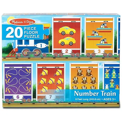 Мега-пазл Melissa & Doug Номери вагонів 20 елементів (MD31000)