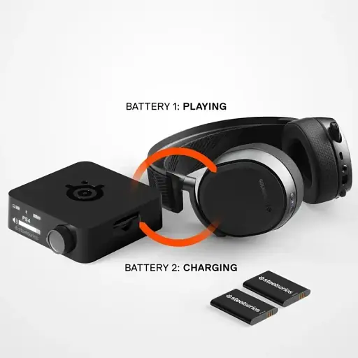 Ігрова гарнітура SteelSeries Arctis Pro Wireless Black PC/PS/SW/MAC/MOB - фото 8