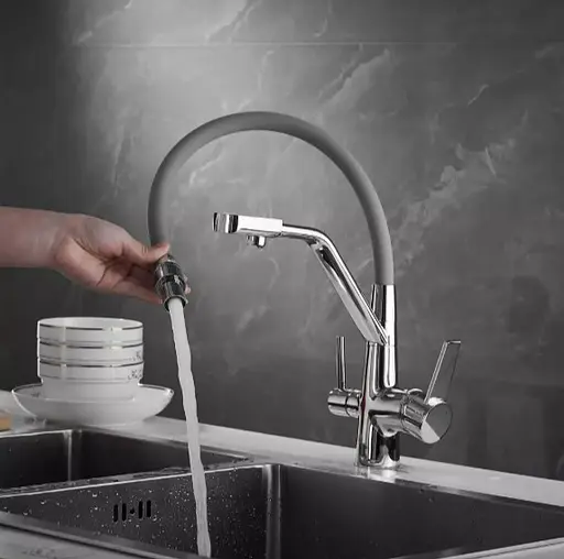 Змішувач для кухні Wezer з підключенням дл фільтру INX4A-08 - фото 3