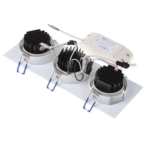 Светильник потолочный LED Brille 32-193 LED-173/3x5W NW WH врезной - фото 2