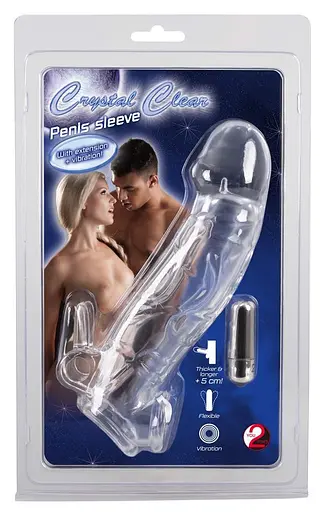 Насадка на пенис You2Toys Crystal Skin Penishulle 23 см прозрачный - фото 2