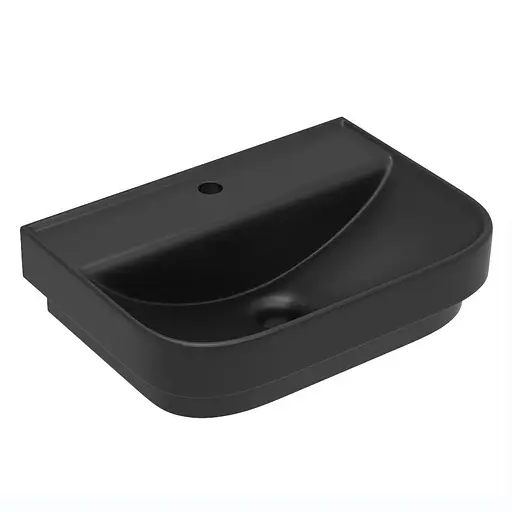 Умивальник Volle Solo 55x40 чорний матовий 13-55-113Black - фото 1