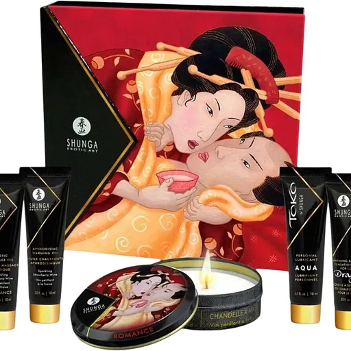 Набір інтимної косметики Shunga Geisha Secrets полуниця з шампанським
