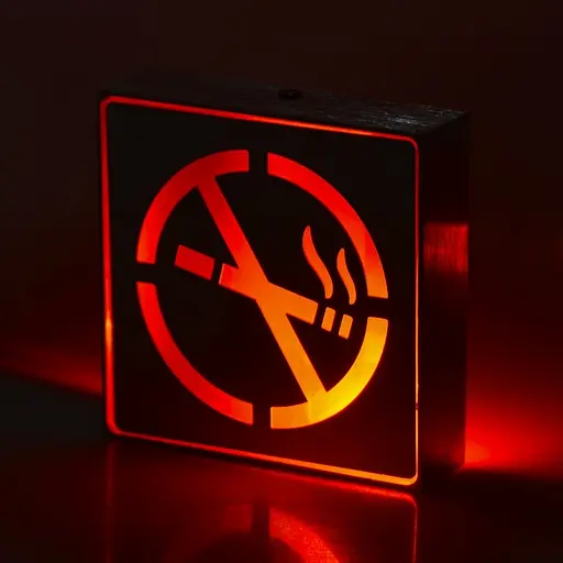 Світильник покажчик адміністративний Brille No smoking LED-805/1W аварійний (32-135) - фото 3