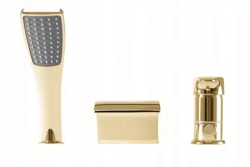 Смеситель для ванны Rea Riven на борт ванны gold REA-B0497 Золотой - фото 2