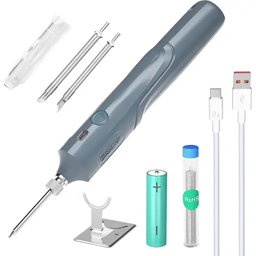 Професійний портативний паяльник HANDSKIT з акумулятором ємністю 2600 мАг