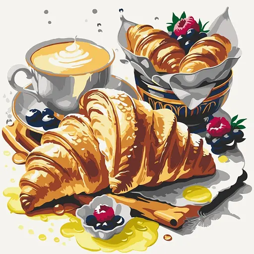 Картина по номерам "Французский завтрак" 12027-AC 40х40 см