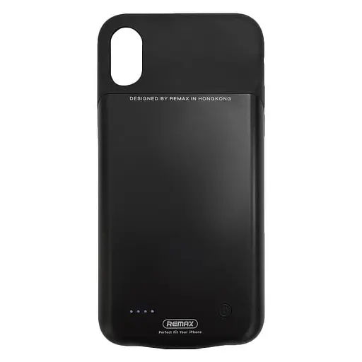 Додаткова батарея iPhone X Remax PN-04 Back Case 3400 mAh Black - фото 1