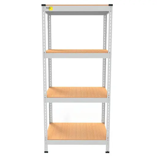 Металевий стелаж Emby Light Series (розмір 1500х600x600мм) 4 полиці ДСП до 100кг Білий - фото 3