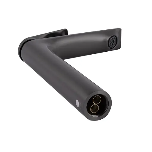 Смеситель для умывальника Qtap Vlasta New высокий QTVLA269GMB45653 Gunmetal Black PVD Шлифованный черный хром - фото 3