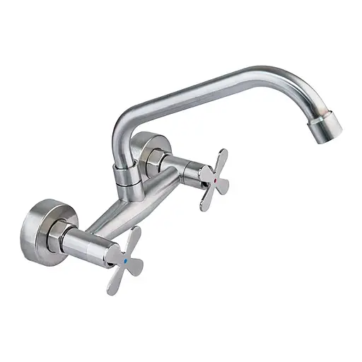 Смеситель для кухни Zerix GTA 005-G ZX4740 Нержавеющая сталь - фото 1