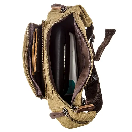 Сумка текстильна Vintage 22х10х3 см sum0012271 - фото 4