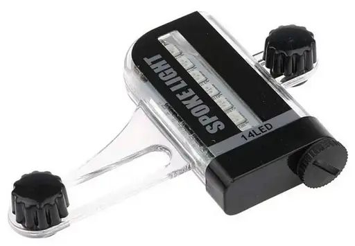 Різнокольорове світлодіодне вело підсвічування коліс велосипеда SPOKELIGHT L02 14 RGB LED 30 візерунків - фото 1