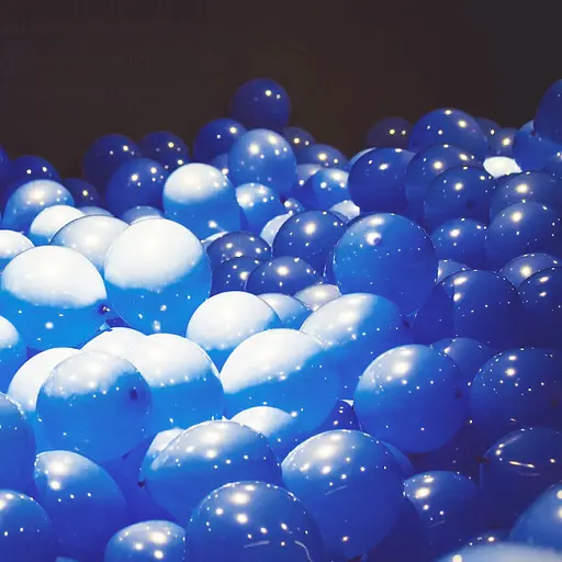 Шарик воздушный латексный 30 см (100) синий, матовый, IDEA7-DL-011 - фото 5