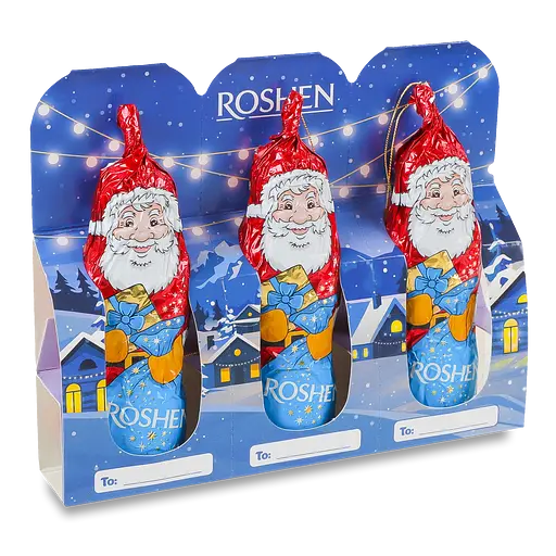 Фігури з молочного шоколаду Святий Миколай Roshen 3х20 г - фото 2