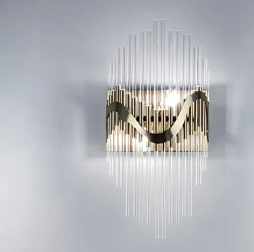 Вишукане бра в корпусі метал бронзовий cappuccino Line F MB 8089/2 - фото 1