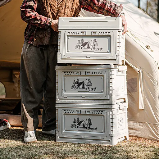 Туристичний складний ящик-контейнер Naturehike CNH22SN019 25л + 5л (Світло-сірий) - фото 6