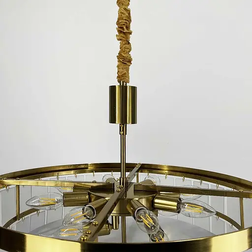 Подвесная люстра с акриловыми матовыми пластинами в 2-х размерах Ст. MJ 221 AB | Line F - фото 3