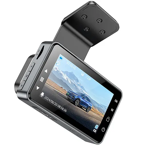 Відеореєстратор Hoco DV9 3-inch screen driving recorder Metal gray - фото 5