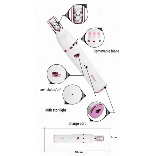 Жіночий епілятор Kemei KM-2189 для обличчя, ніг та зони бікіні - фото 10