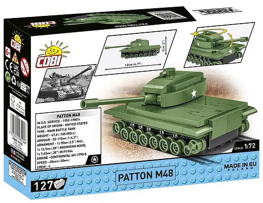 Конструктор COBI танк Patton M48 3104 - фото 8