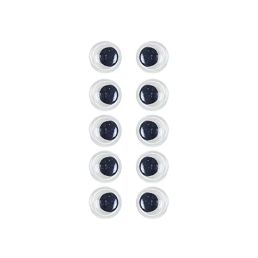 Пластиковые глаза для игрушек Bambi PE-012, 12 мм, 10 штук в упаковке - фото 1