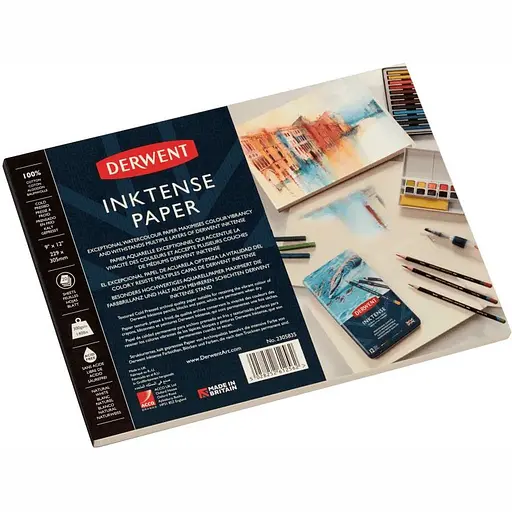 Склейка для акварели Inktense 300г/м2 20л 100% хлопок Derwent