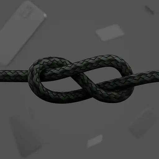 Belkin Кабель USB-С - Lightning, BRAIDED SILICONE, 1m, black - фото 5