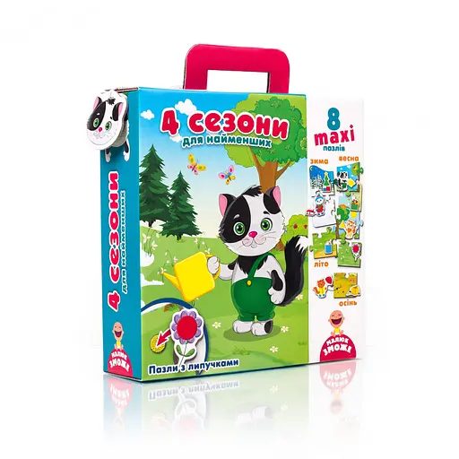 Пазл с липучками для самых маленьких VT2907, 8 деталей 4 сезона (укр)