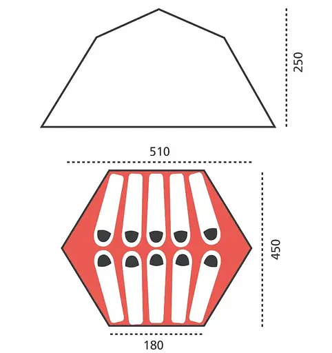 Намет Grand Canyon Black Knob 10 Capulet Olive (330015) (DAS302743) - фото 3