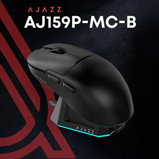 Миша Ajazz AJ159P MC Black Charging Dock (AJ159P-MC-B) - фото 5