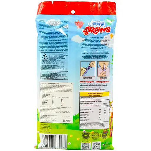 Желейки Kiokio Straws Mix Fruit Pack 200 г - фото 2