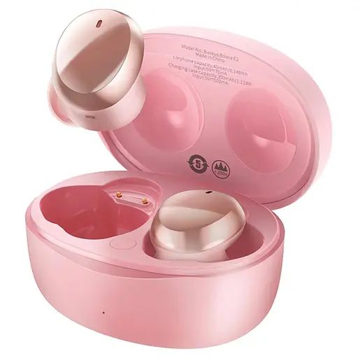 Навушники Baseus E2 True Wireless Earphones Bowie | (NGTW090001) pink - фото 2
