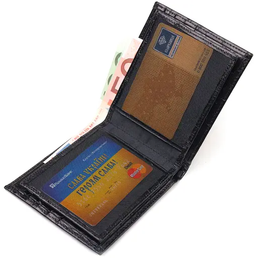 Чоловічий шкіряний гаманець Canpellini 11.5х9.8х1 см acs0025037 - фото 5